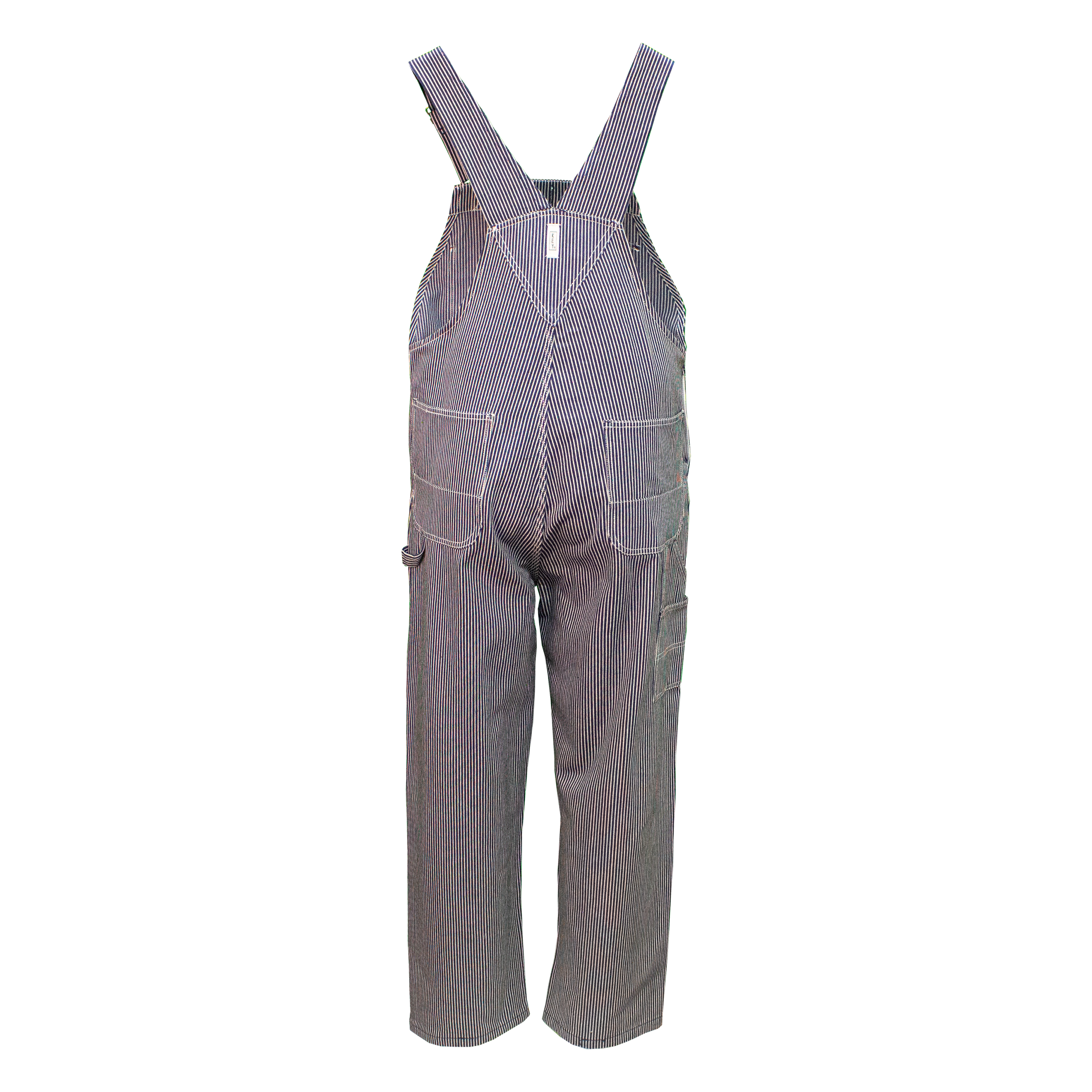 Denim Bib Overalls Hickory Stripe - Custom Workwear Key For