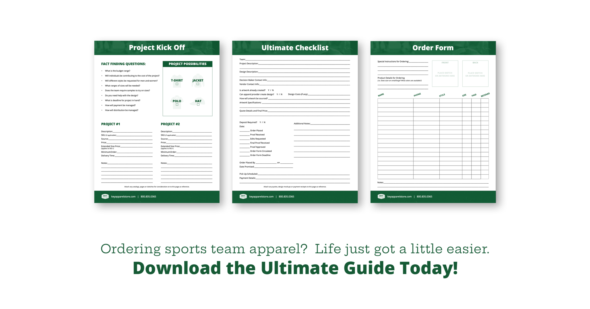 Ordering sports team apparel? Life just got a little easier. Download the Ultimate Guide Today!