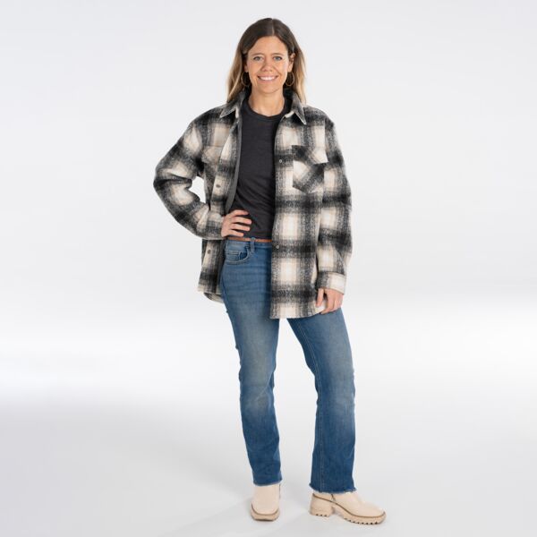 Key Kingston Wooly Shacket for Women 537-SEA Kingston Wooly Shacket for Women Thumbnail