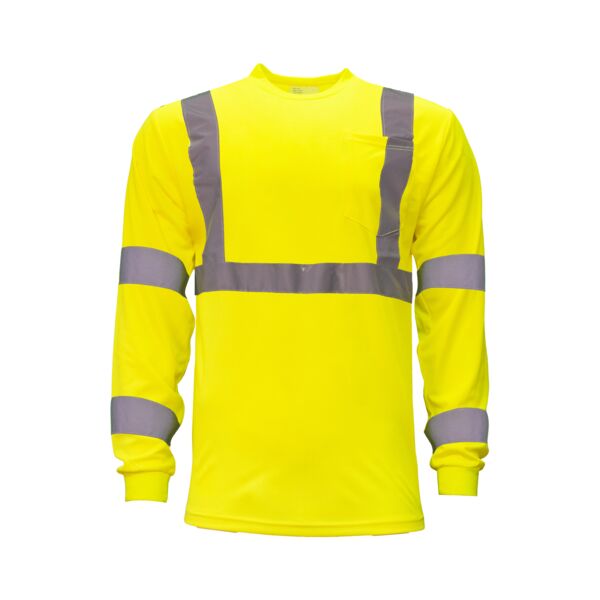 Key ANSI Class 3 Hi-Visibility Long Sleeve Pocket T-Shirt 848-C ANSI Class 3 Hi-Visibility Long Sleeve Pocket T-Shirt Thumbnail