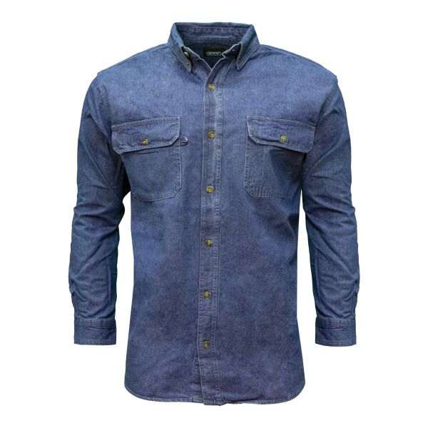 Key Premium Long Sleeve Denim Shirt 542-C Premium Long Sleeve Denim Shirt Thumbnail